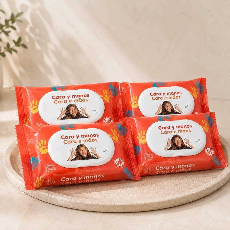 Lot x4 Lingettes Mains et Visage Kids Deliplus