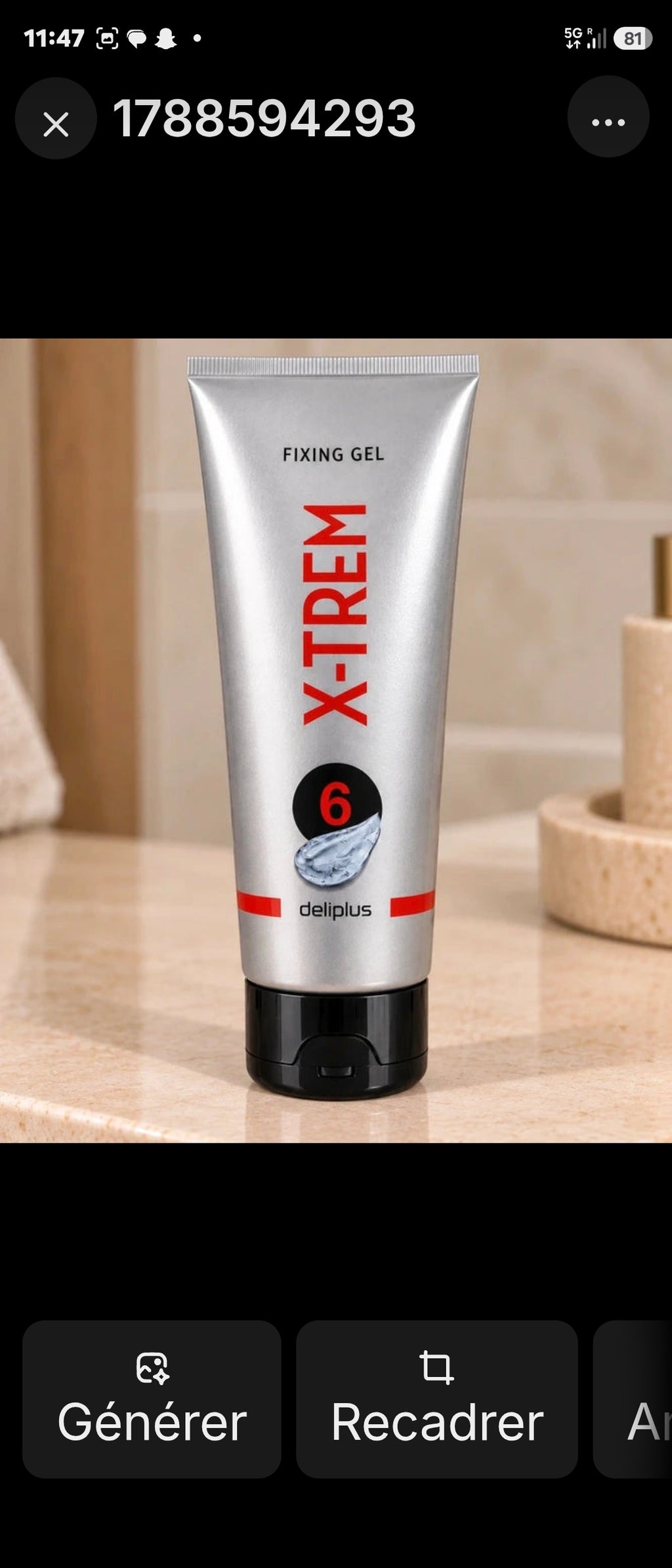 Gel coiffant X-TREM 6 – Fixation extra forte