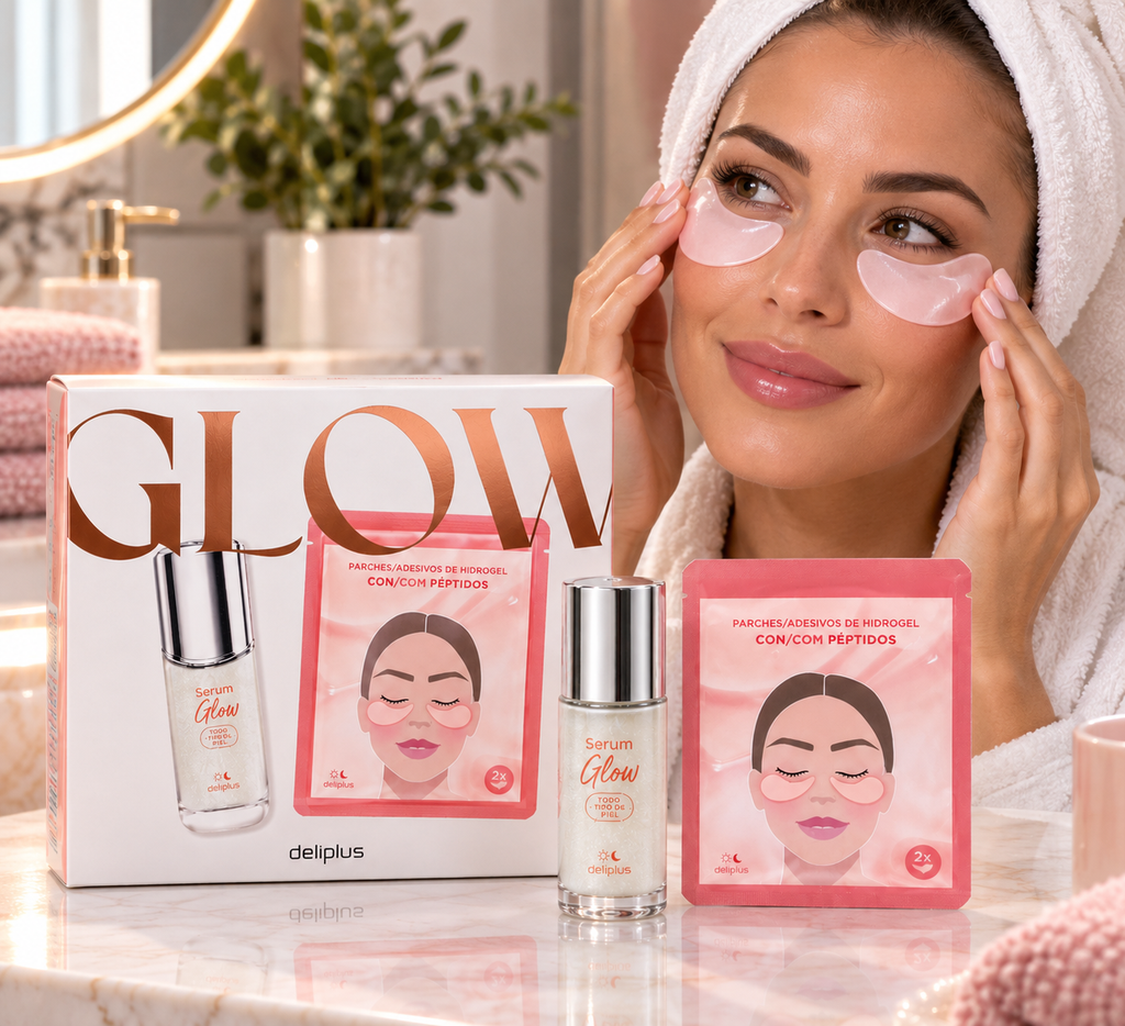 Coffret Glow – Sérum + Patchs Yeux ✨💗