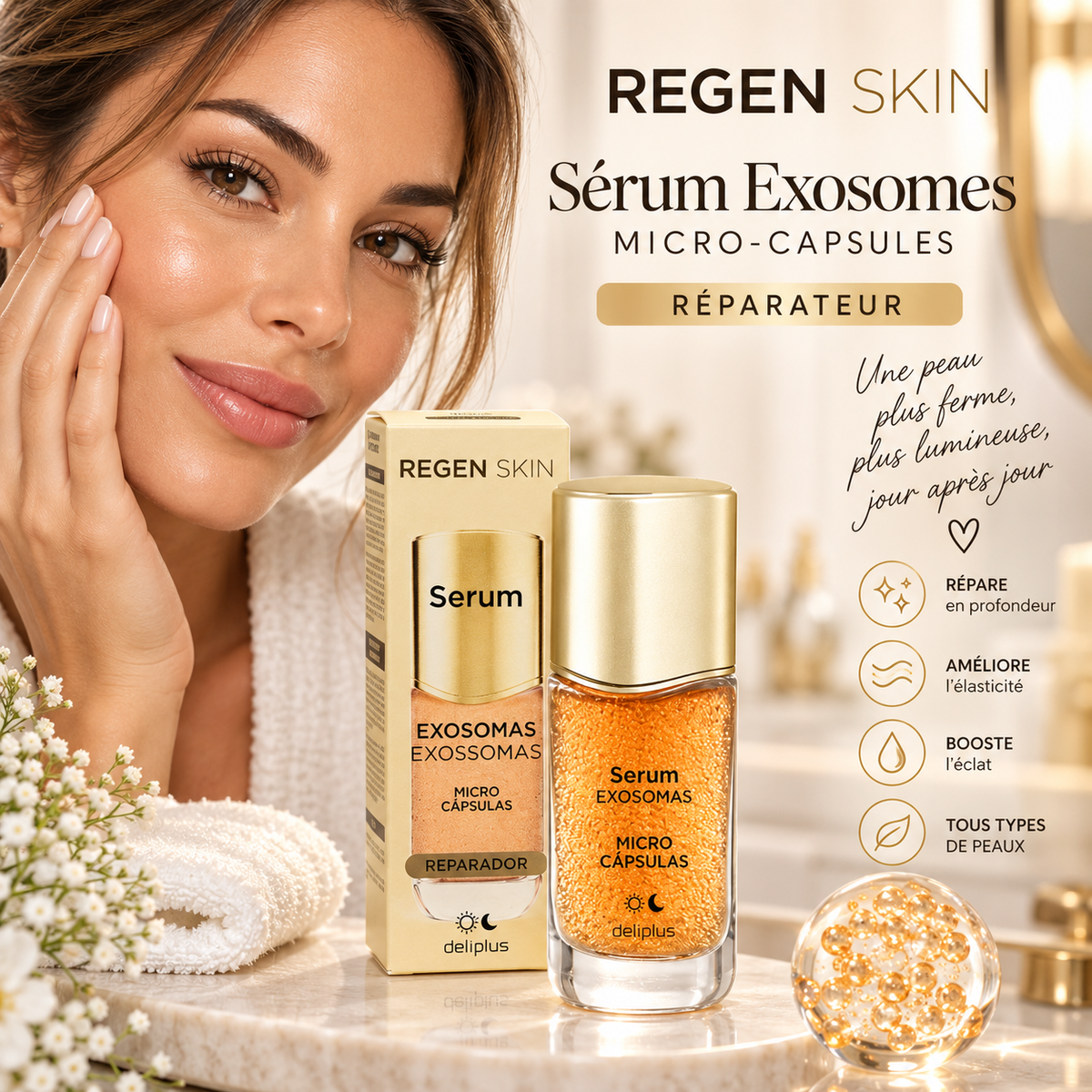 Serum visage multicapsules femme
