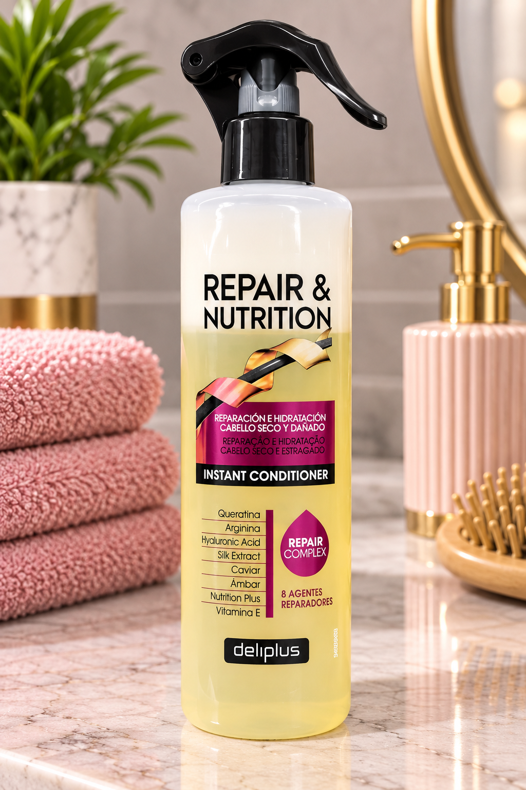 Spray démêlant instantané Repair & Nutrition Deliplus ✨