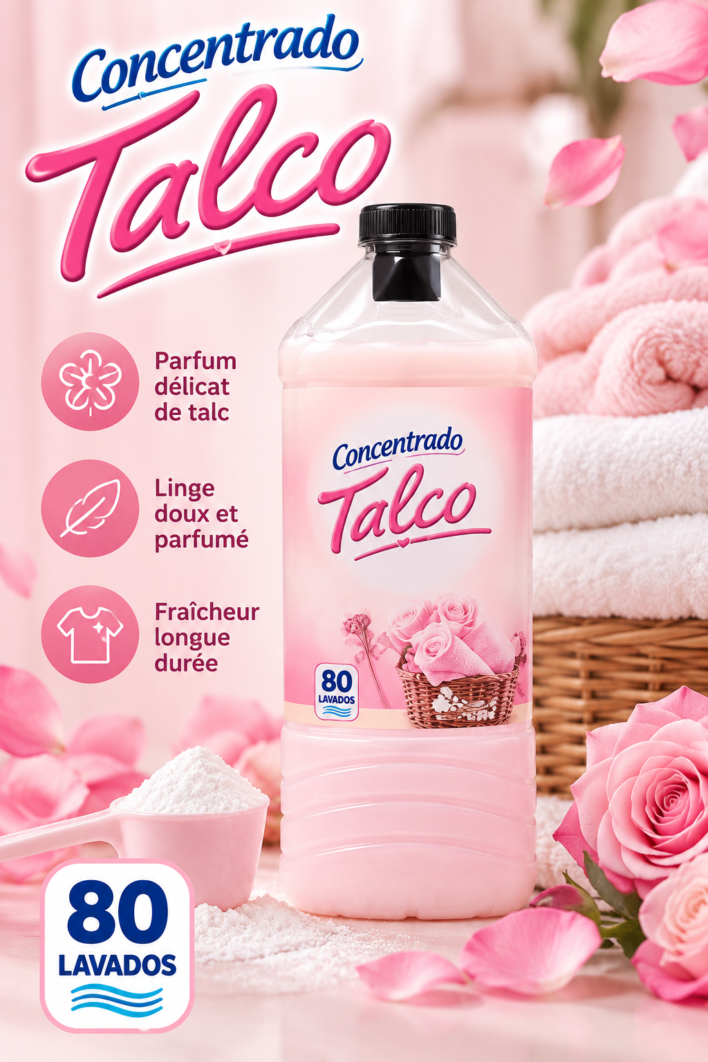 Adoucissant concentré TALC 🌸 