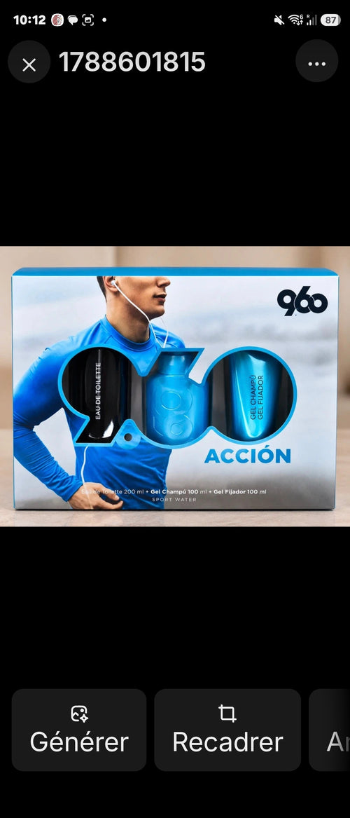 Coffret homme Acción 960 – Eau de toilette + soins