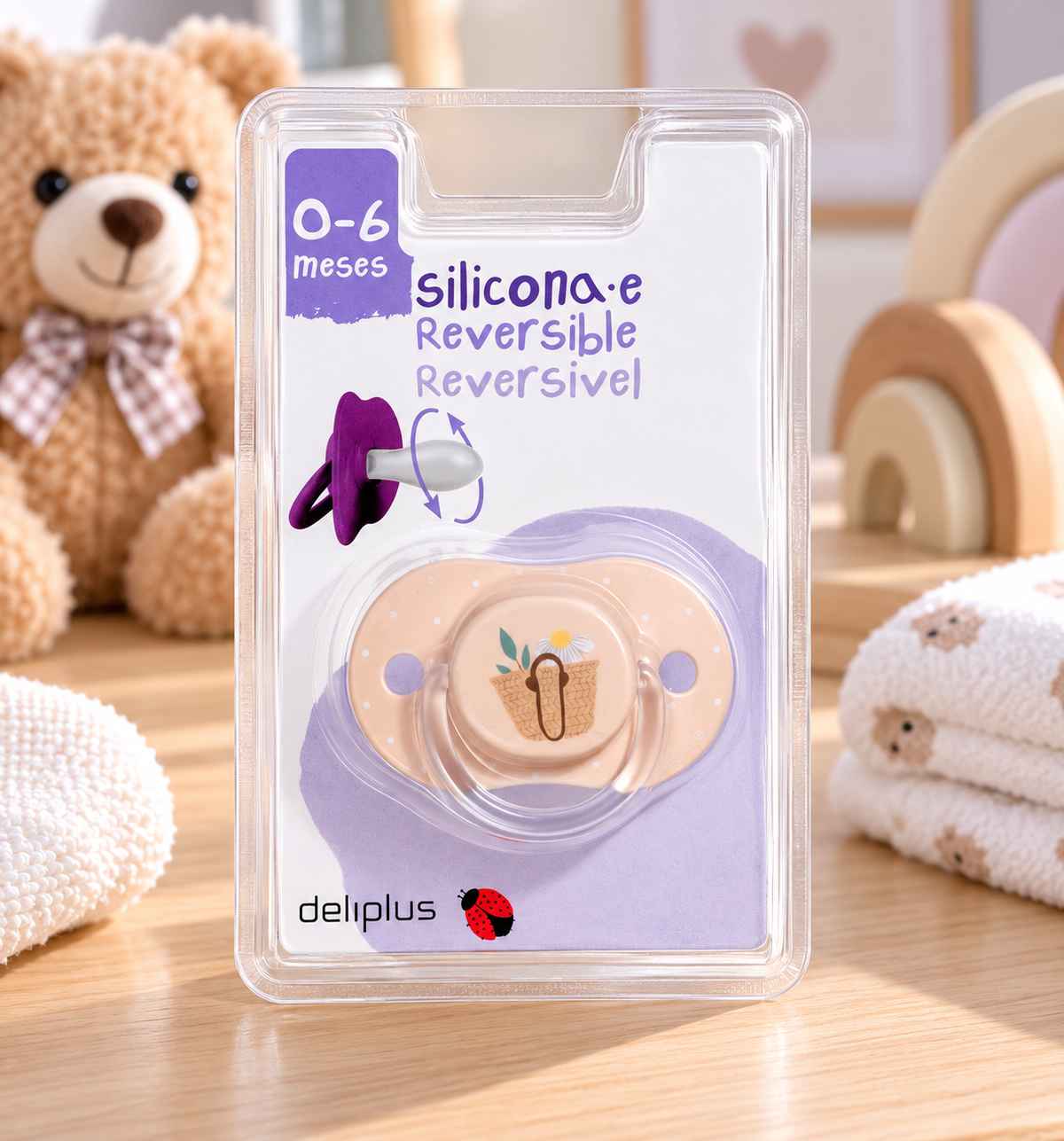 Sucette bebe réversible 0-6mois