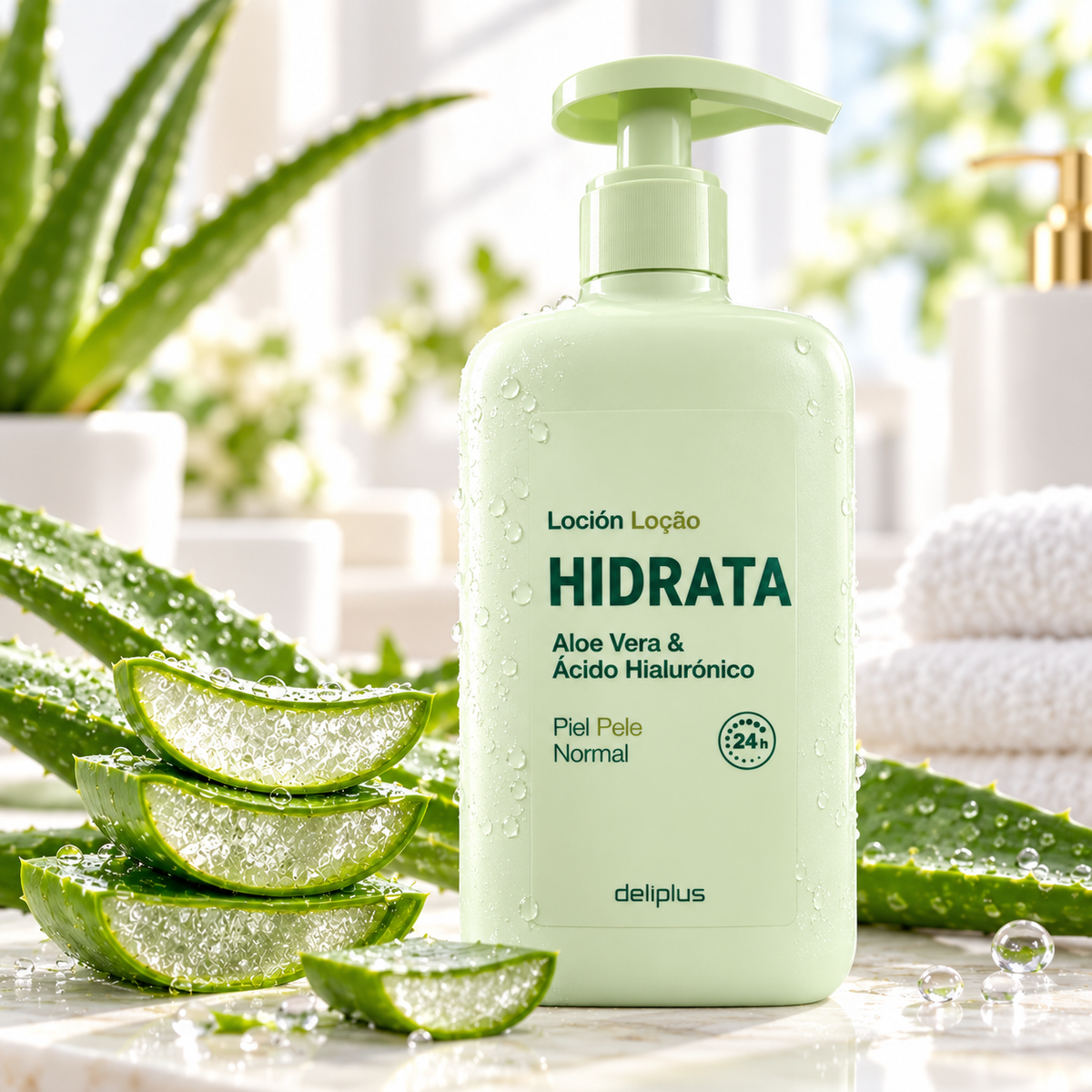 LOTION CORPORELLE HIDRATA – ALOE VERA & ACIDE HYALURONIQUE