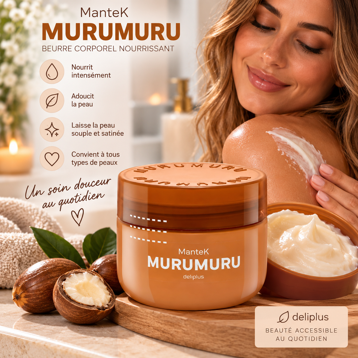 Beurre corporel Murumuru – Deliplus 🤎