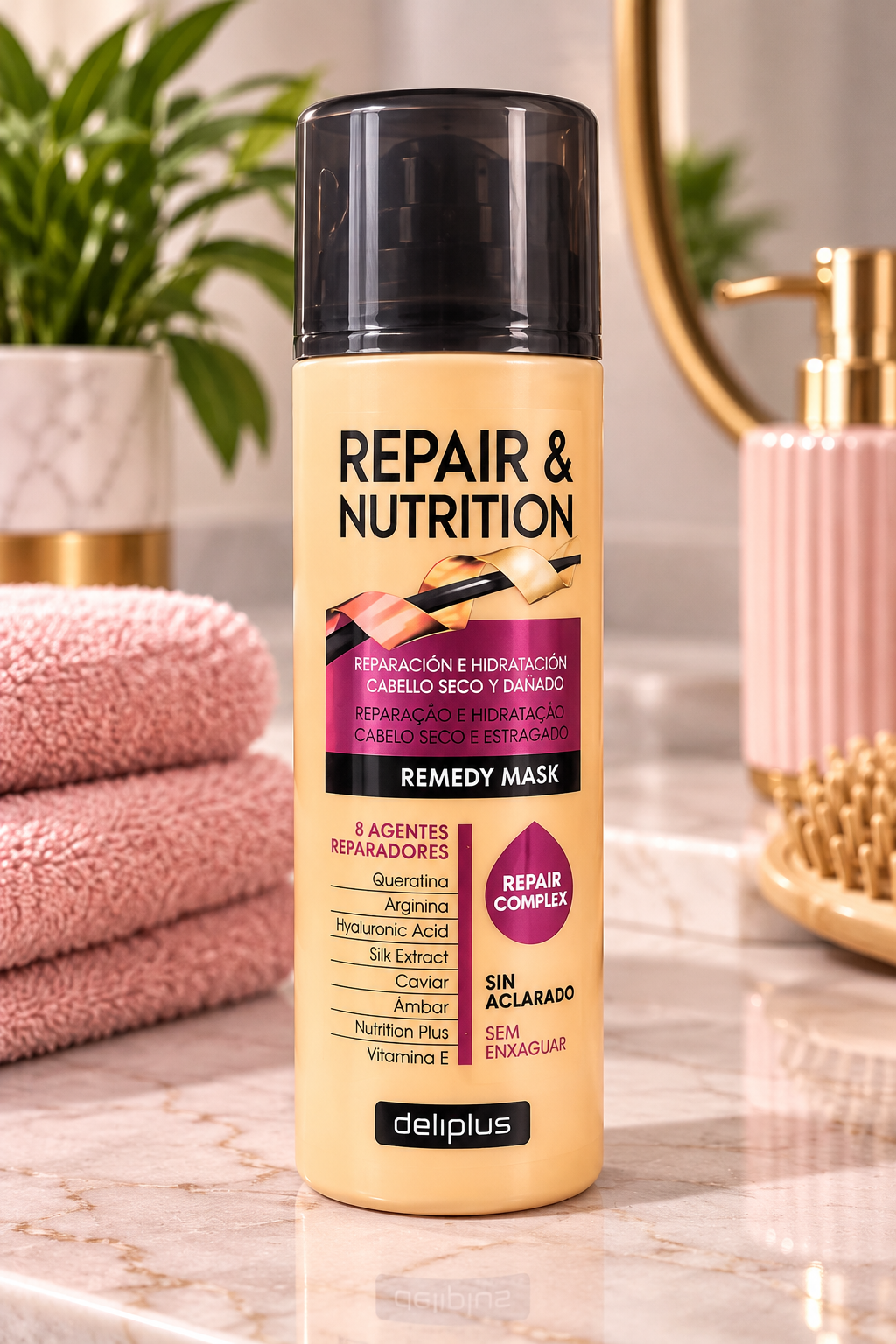 Masque sans rinçage Repair & Nutrition Deliplus – 150 ml ✨