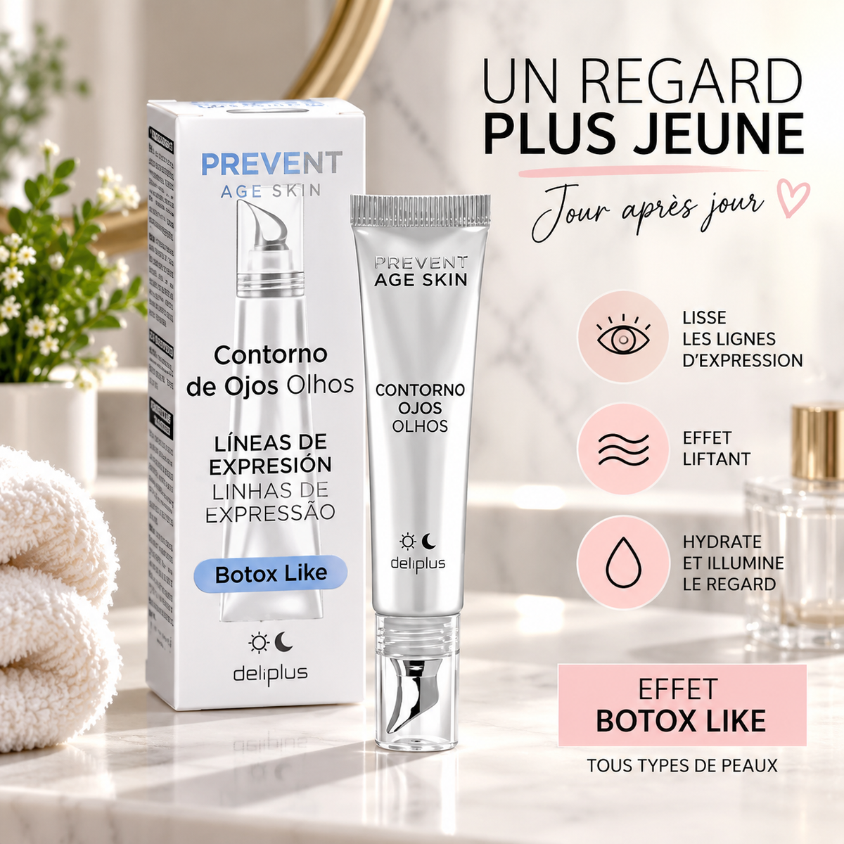 Contour des yeux-Effet botox