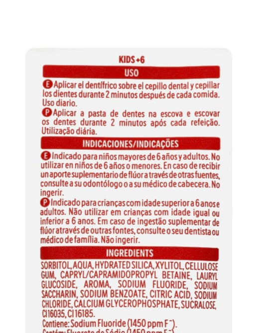 Dentifrice KIDS +6 ans – Goût Cerise 🍒