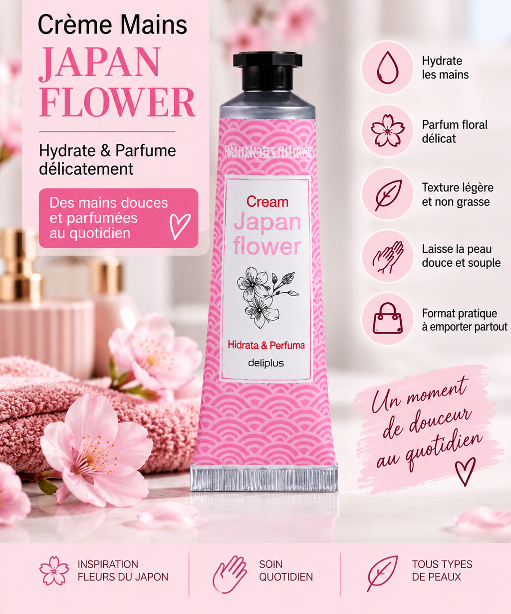 Crème Mains Japan Flower
