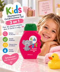 Kids 3 en 1 – Shampooing, Après-shampooing & Gel