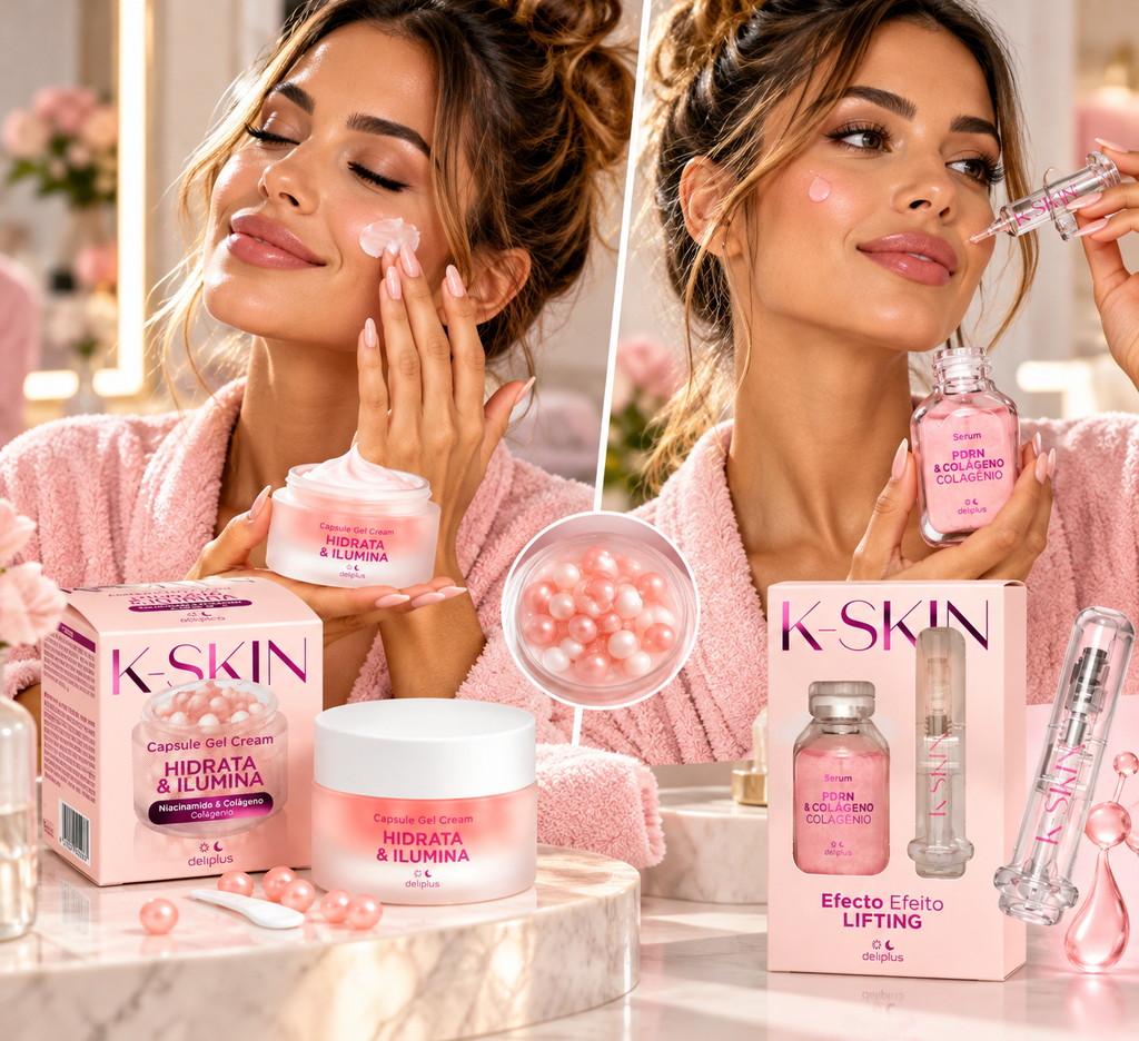 LOT CRÈME &SERUM GLOW  K-SKIN