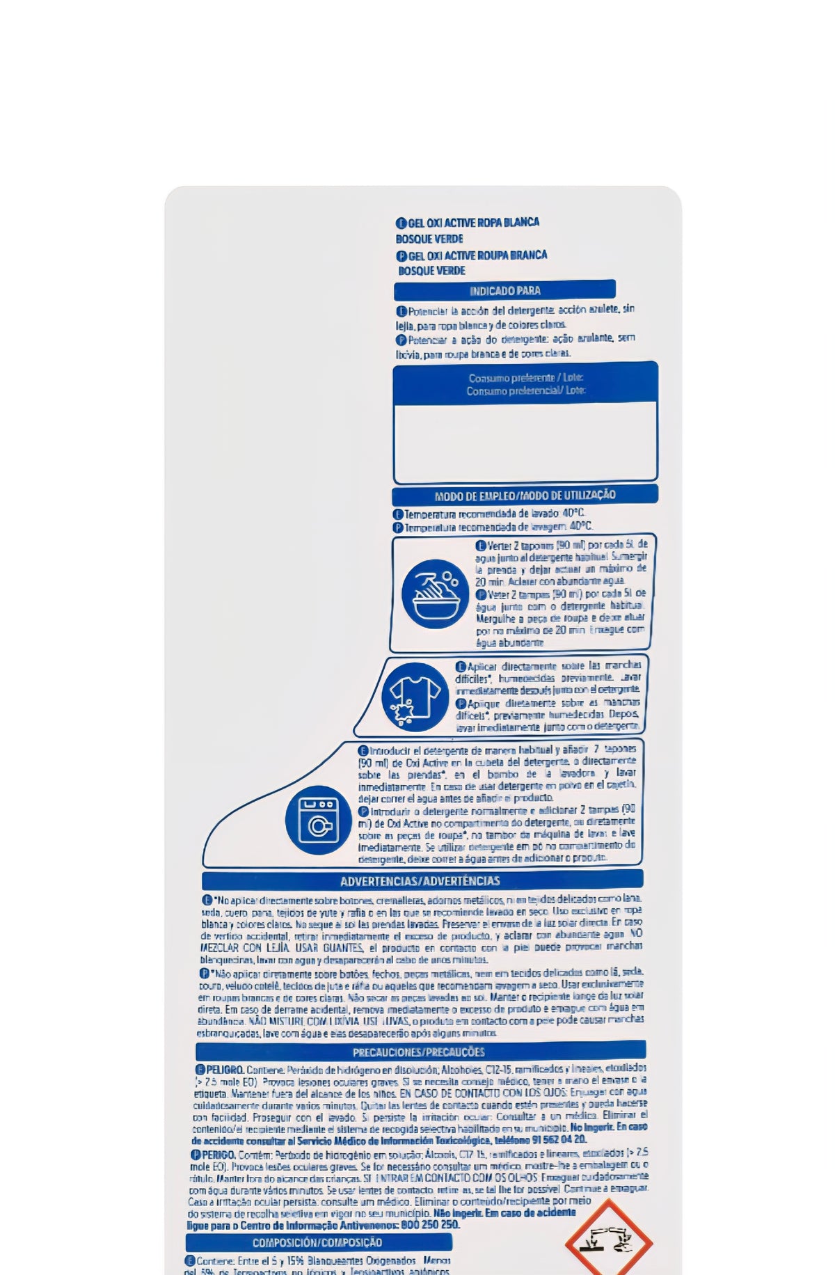 Gel Oxi Active – Spécial linge blanc