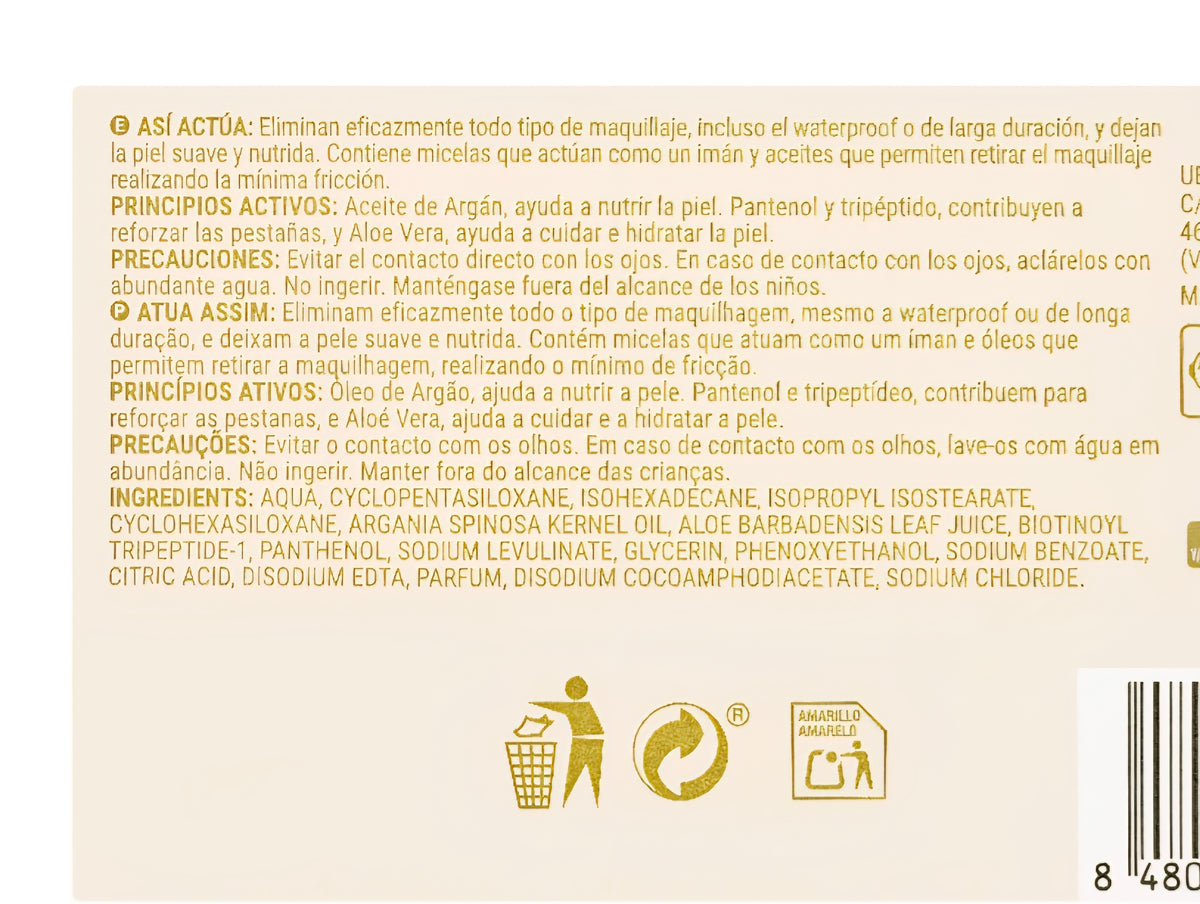 Lingettes Démaquillantes Micellar & Oil – 25 lingettes